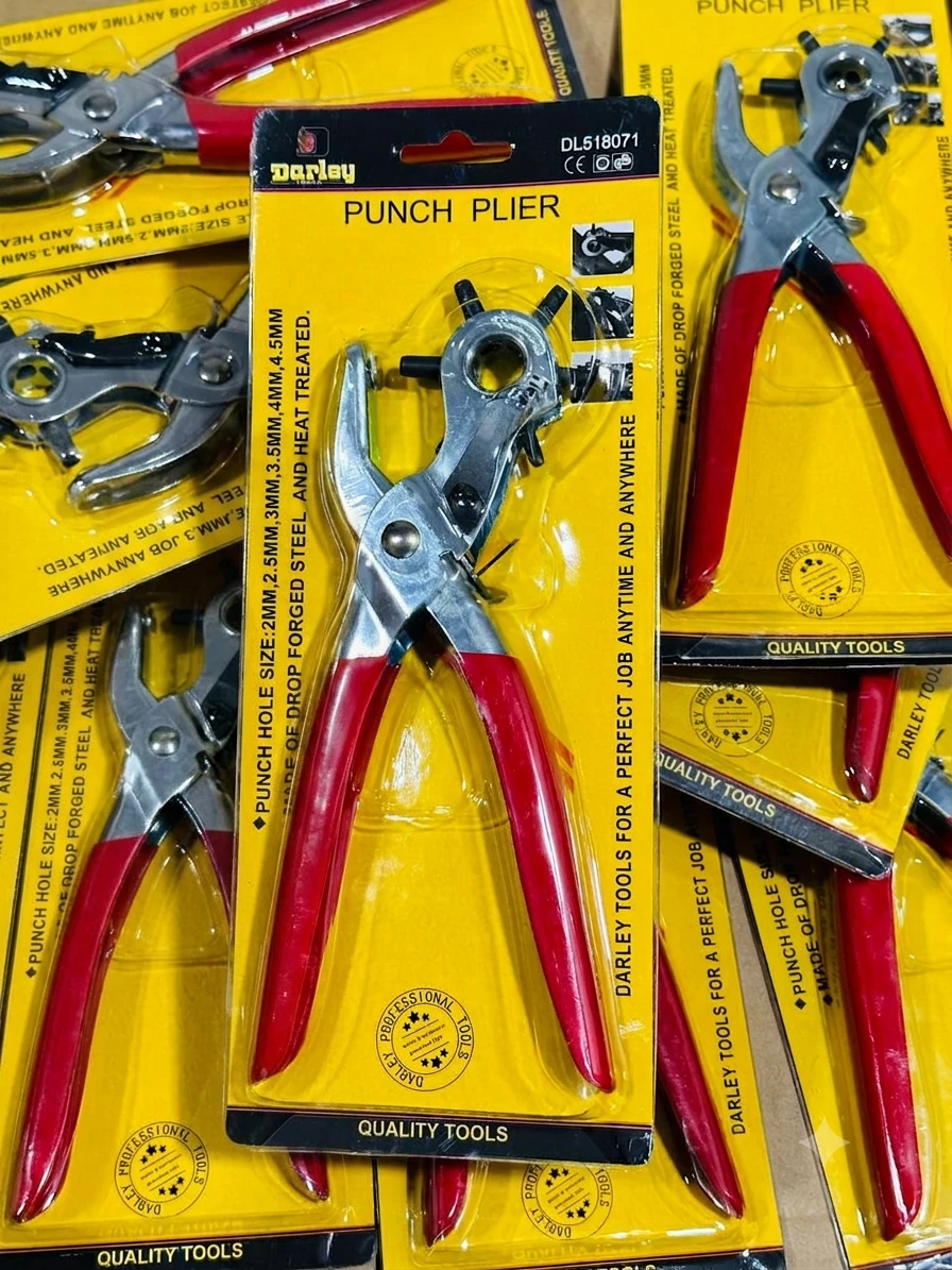 Heavy-Duty Punch Plier Premium Leather Belt Punch Tool - image 2