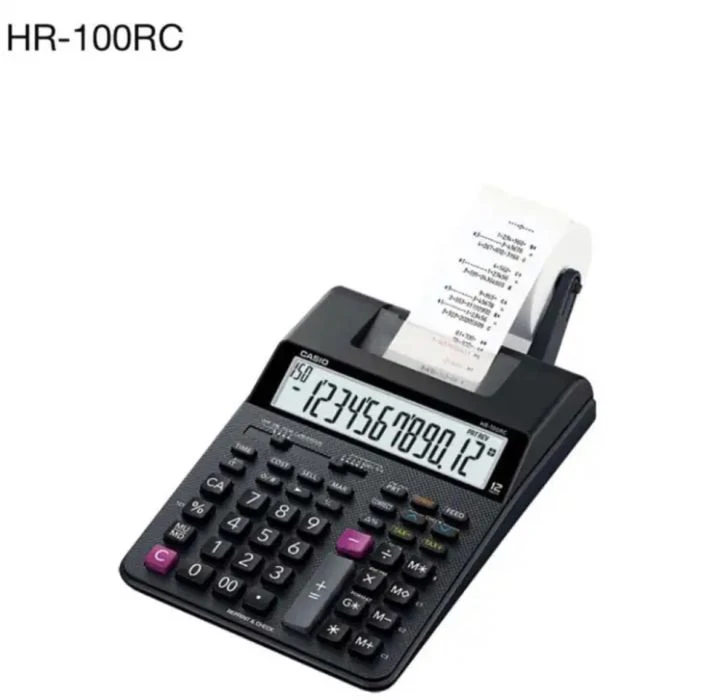 Casio HR-100RC printing desktop calculator