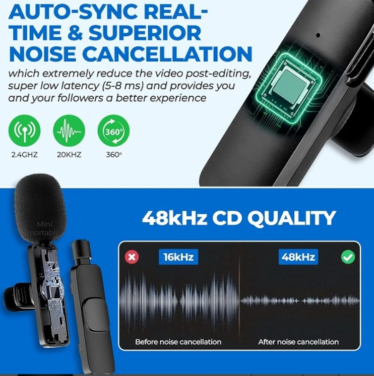K9 Wireless Single Bluetooth Lavalier Microphone - image 9
