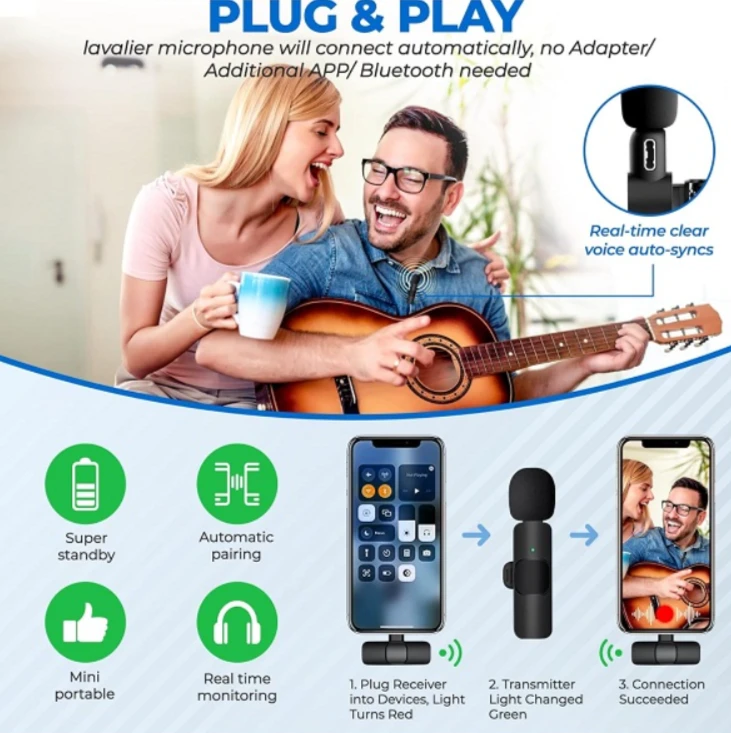 K9 Wireless Single Bluetooth Lavalier Microphone - image 7