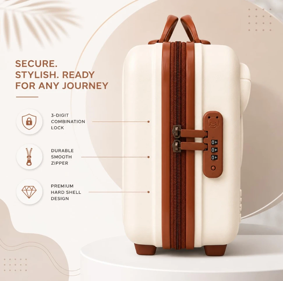 Kids Hard Shell Travel Suitcase Bag - image 4