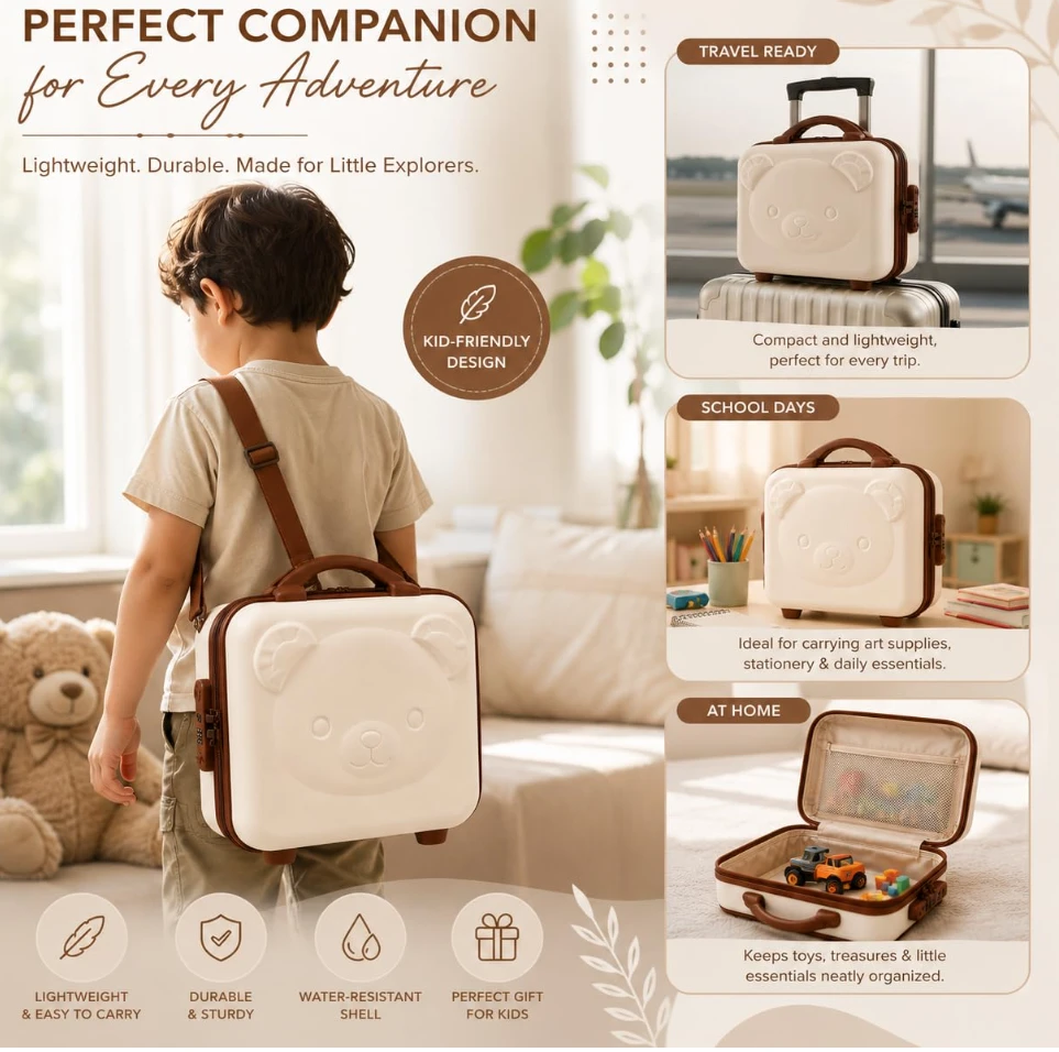 Kids Hard Shell Travel Suitcase Bag - image 7