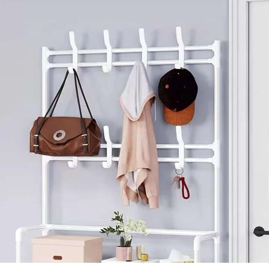 Layer Shoe Rack With Coat Hanger - image 4