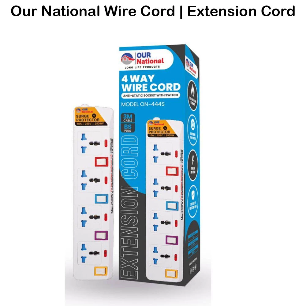 Our National Wire Cord | Extension Cord 4Ports - image 2