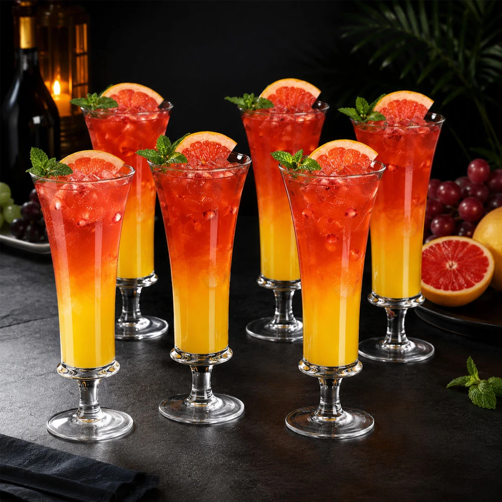 Premium Crystal Long Drink Glass Creative - 6Pcs Set - image 5