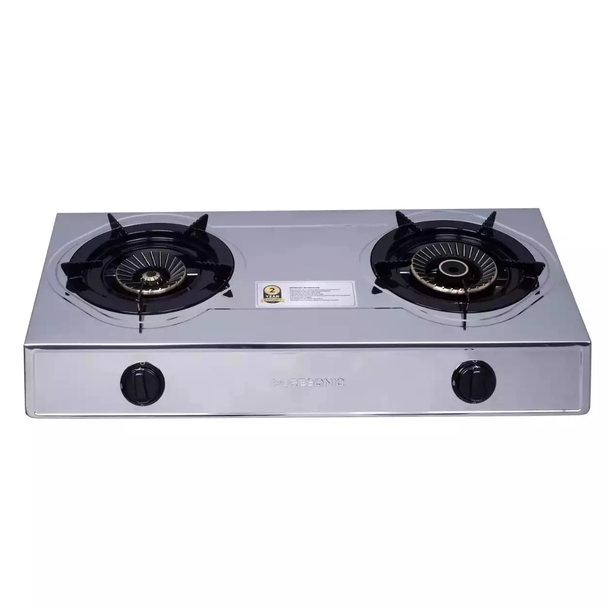 Puresonic 2-Burner Gas Stove - PS-SSDB72015