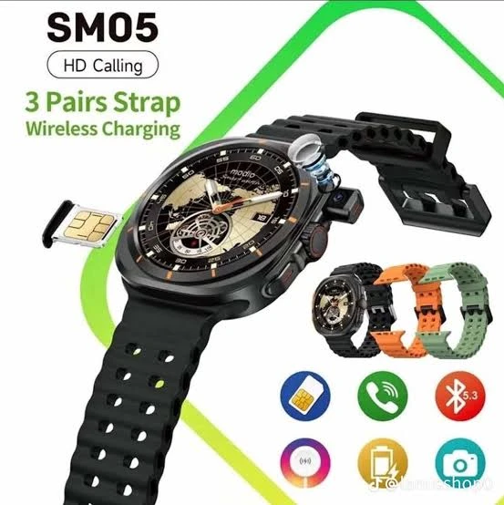 Sim Insert HD Calling Modio SM05 Smart watch With Camera