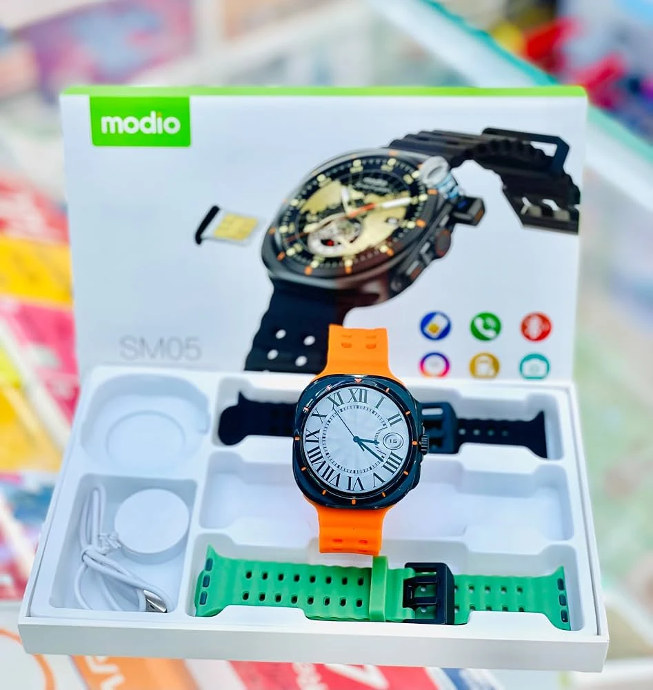 Sim Insert HD Calling Modio SM05 Smart watch With Camera - image 3