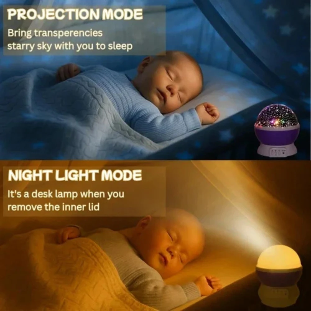 Star Master LED Galaxy Projector Night Light - image 6