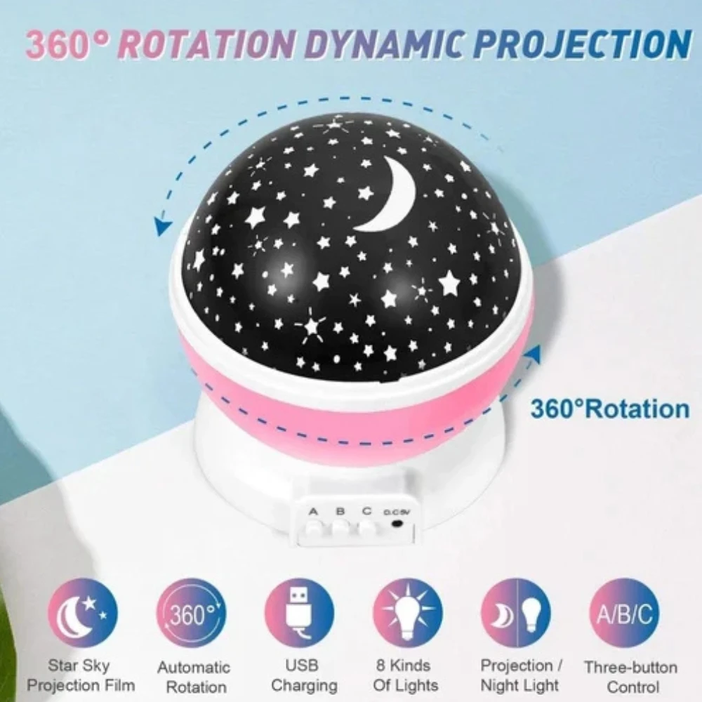 Star Master LED Galaxy Projector Night Light - image 9