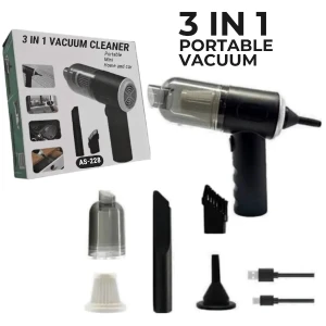 3 in 1 Mini Car Vacuum Cleaner High Suction
