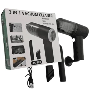 3 in 1 Mini Car Vacuum Cleaner High Suction Portable