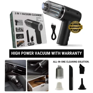 3 in 1 Mini Car Vacuum Cleaner High Suction Portable
