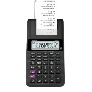 casio HR-8RC-BK printing calculator