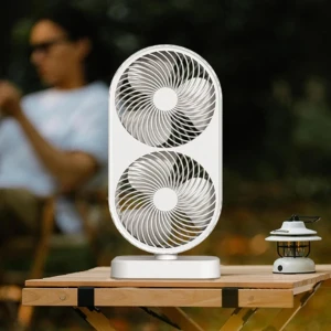 Desktop Fan Double Head Fan, Powerful Electric Table Fan