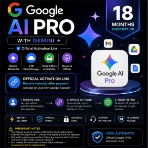 Google AI Pro (Gemini) – 18 Months | Activation Link