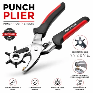Heavy-Duty Punch Plier Premium Leather Belt Punch Tool