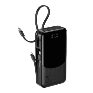 JOYROOM 20000mAh Power Bank with Built-in Three Cables