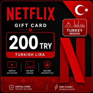 Netflix Gift Card 200 TRY (Turkey) – Digital Code