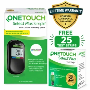 OneTouch Select Plus Simple glucometer machine