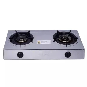 Puresonic 2-Burner Stainless Steel Gas Stove