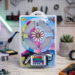 RGB Neon LED Strip: 5M Flexible 12V Light Kit