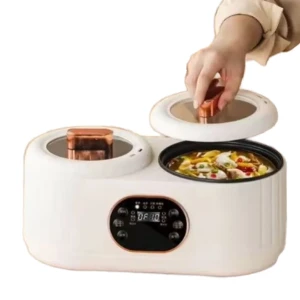 Rice Cooker with Double Pots