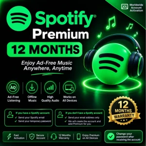Spotify Premium 12 Months – Account Upgrade