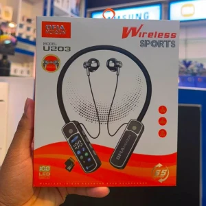 Wireless Sports Neckband with LED Display & Bass Sound