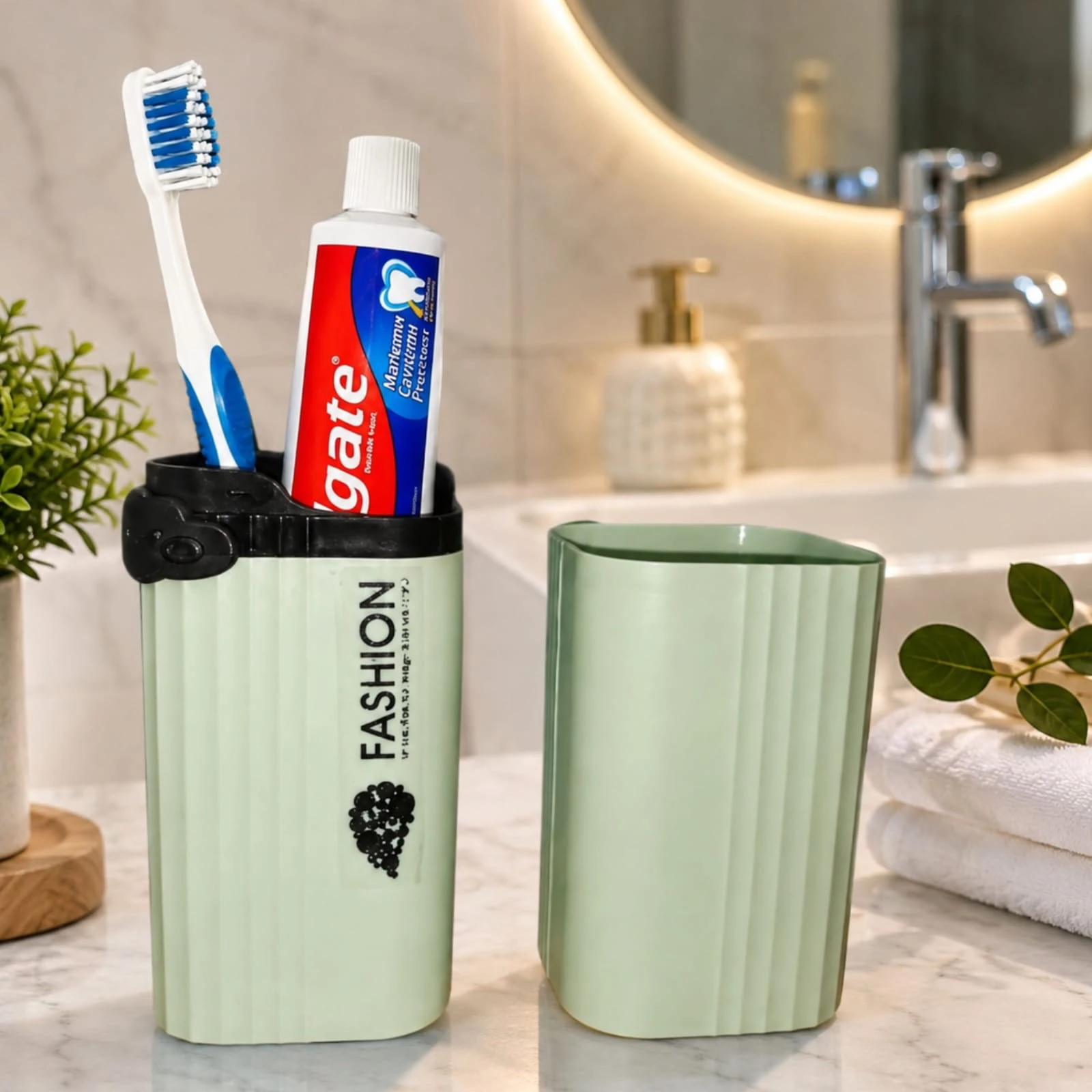 Toothbrush & Toothpaste Organizer Holder