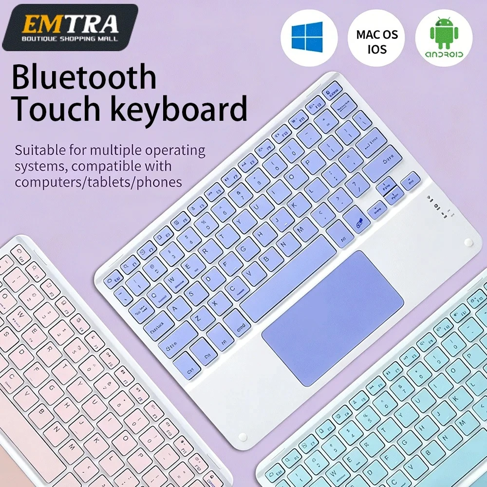 Touchpad Wireless Keyboard For iPad, Tab, Laptop, PC - image 2