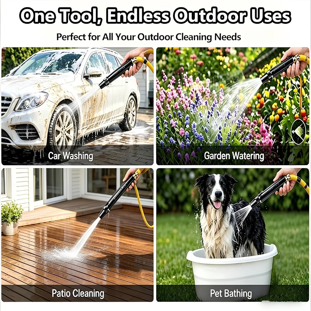 Water Gun Set for Car Washing, Garden & Home Cleaning - image 2