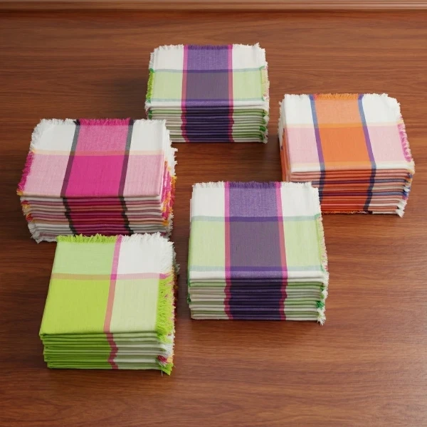 2 Pcs of Randomly Selected Quality Serviettes 14" x 13"