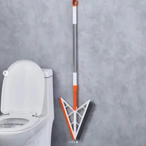 2in1 Silicone Floor Wiper&Brush with Retractable Handle - image 5
