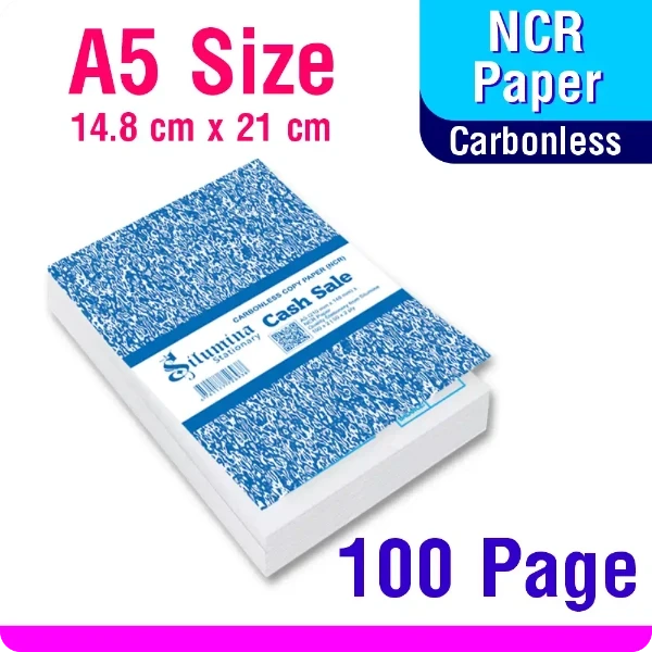 A5-100 Page Cash Sale Invoice Bill Book Carbonless NCR
