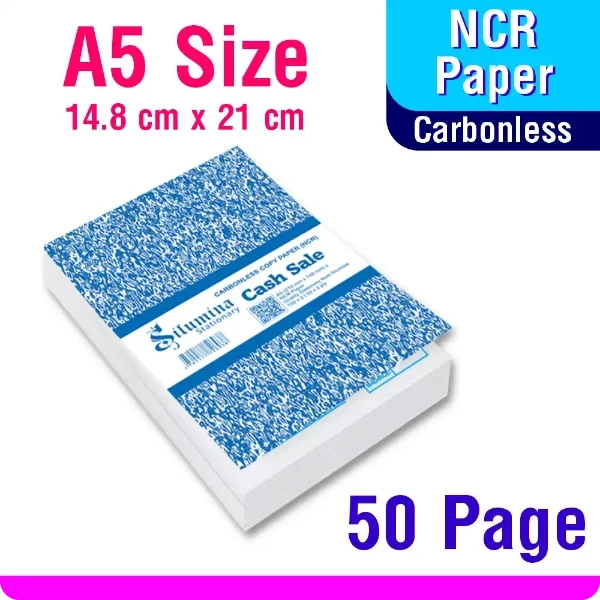 A5-50 Page Cash Sale Invoice Bill Book Carbonless NCR