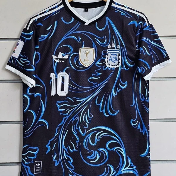 Argentina Away Jersey 2026 Messi 10 Black (embroidered) - image 1