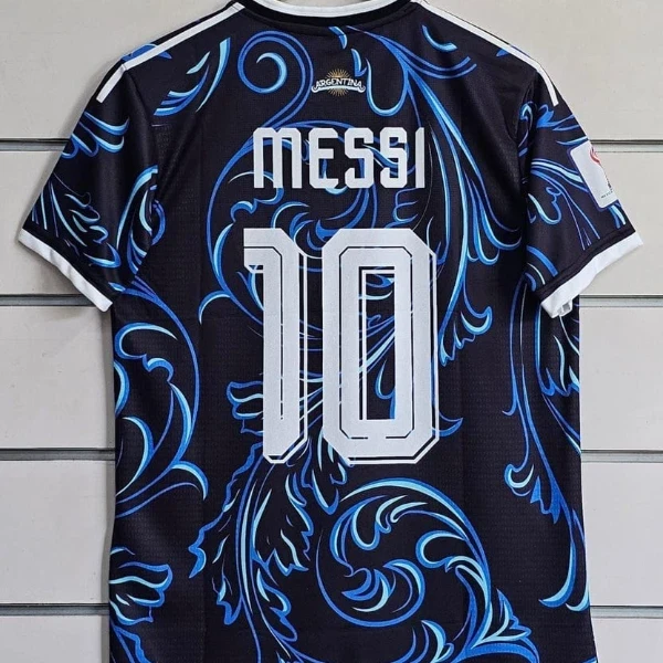 Argentina Away Jersey 2026 Messi 10 Black (embroidered) - image 2