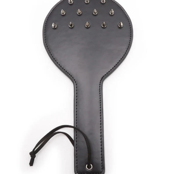 Bdsm Round Spanking Paddle With Metal Spikes Whip - image 2