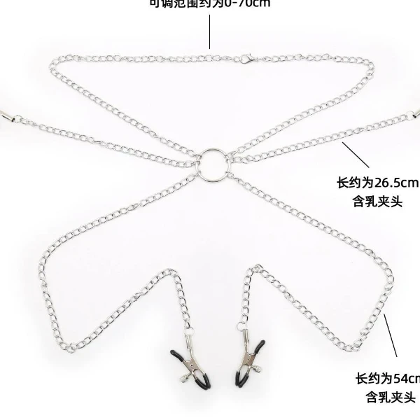 Bdsm Sex Toys Nipple Clamp Long Chain Nipples Sm - image 3
