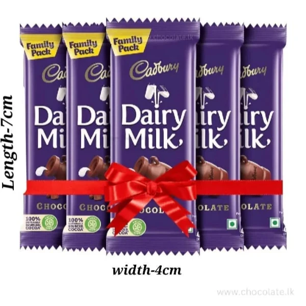 Cadbury Dairy Milk Chocolate 11g x 5 Pieces bundle - image 2