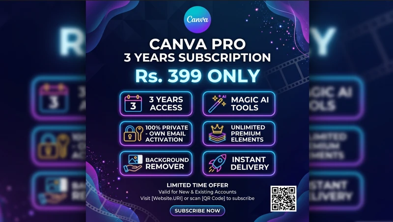 Canva Pro / Edu 3 Y– Own Email Activation(1 Y Warranty)