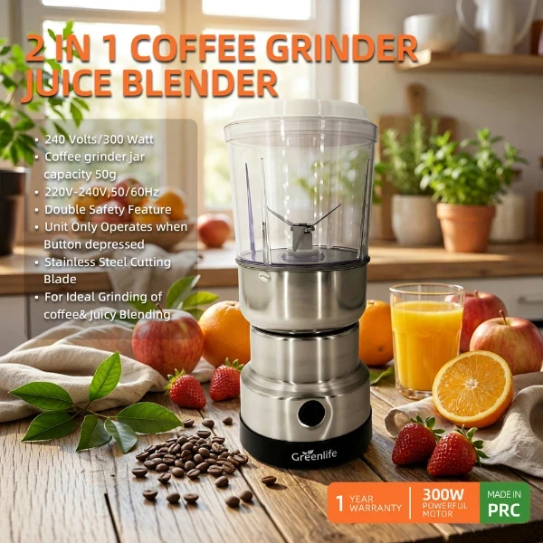 Greenlife 2-in-1 Coffee Grinder & Juice Blender 200W - image 5