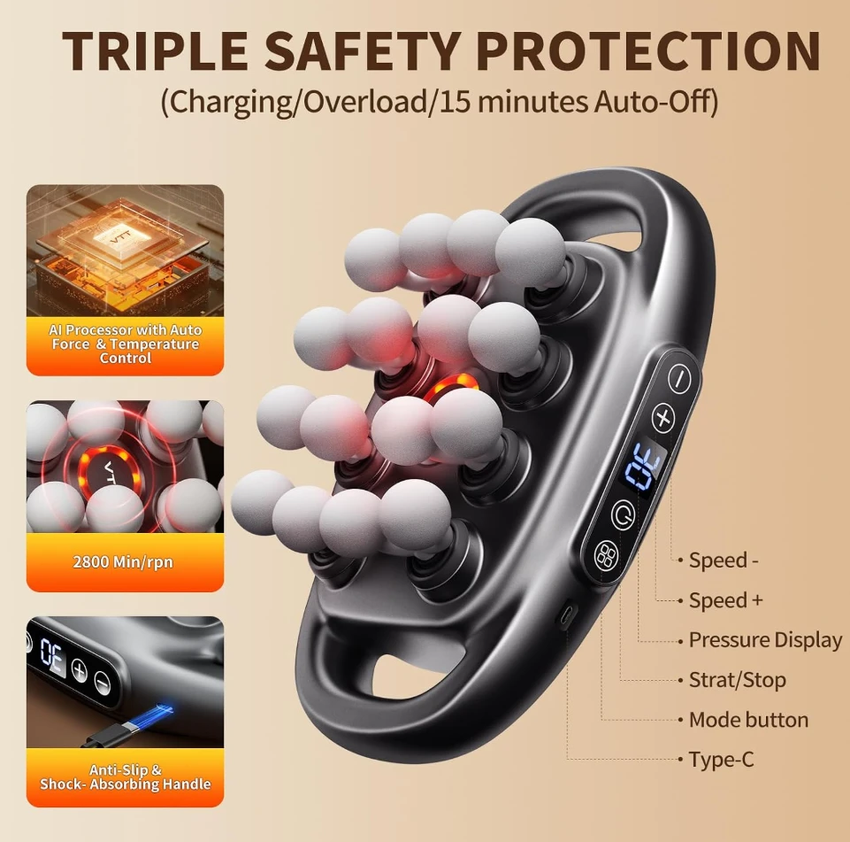 Multi Head Massage Paddle - image 4
