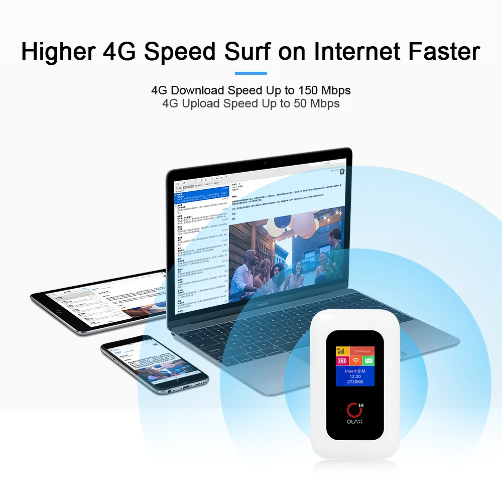 OLAX MF980L 4G LTE Portable WiFi Router Unlocked - image 2