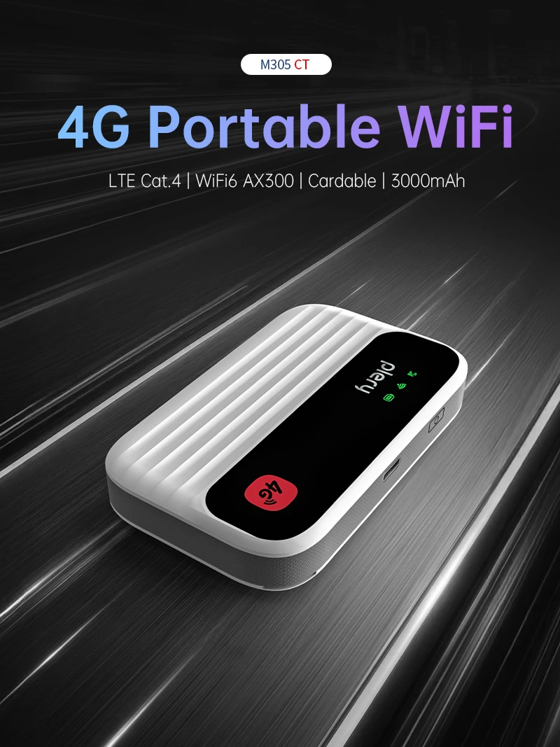 Plery M305 4G LTE WiFi 6 Mobile Router 3000mAh - image 2