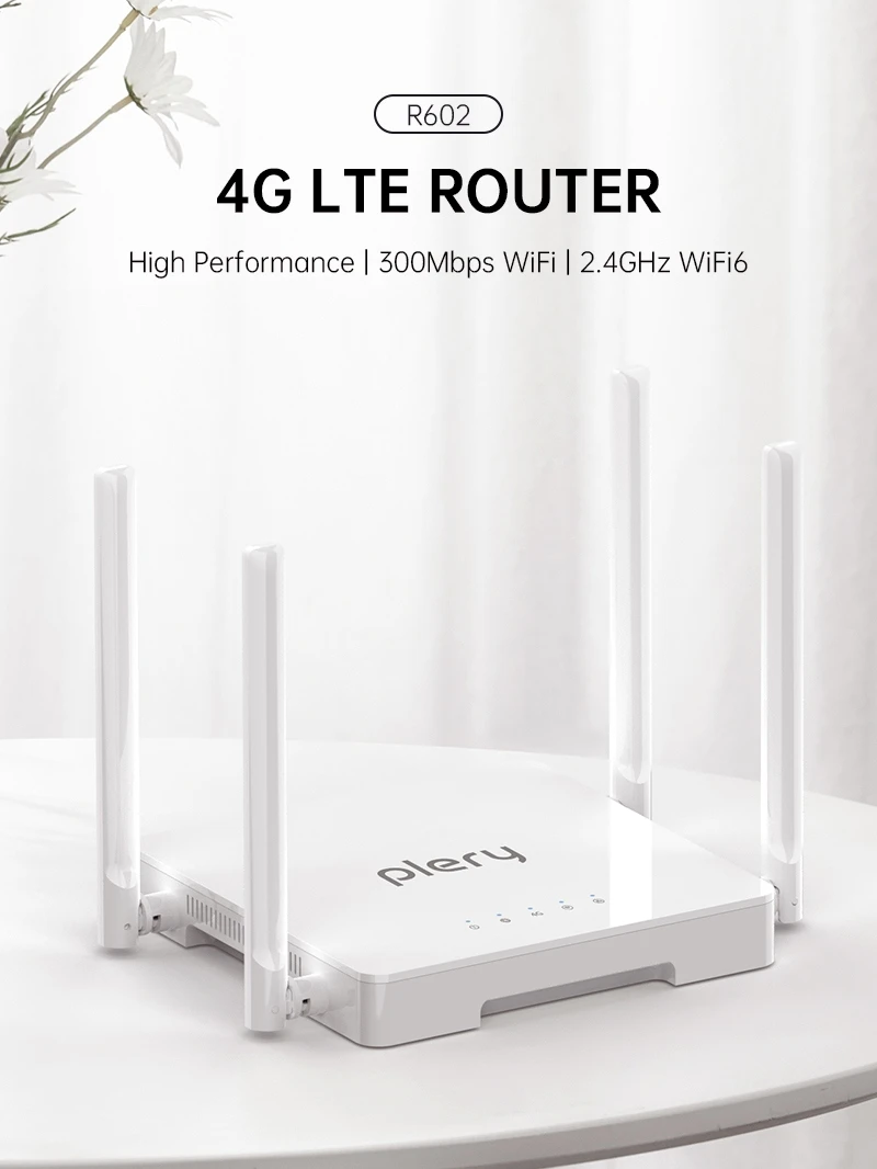 PLERY R602 (V2) WiFi 6 4G LTE Router All SIM Support - image 2