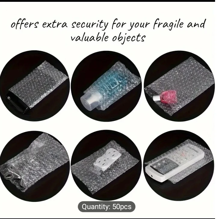 Premium Bubble Cushion Wrap Bags 4" x 8"(Inches) - image 5