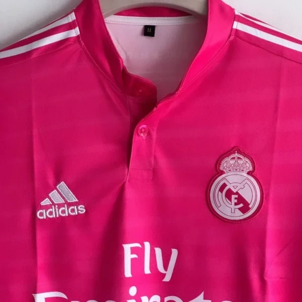Real Madrid 14/15 Away Pink Jersey  (embroidered) - image 3