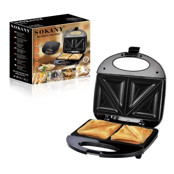 Sokany Sandwich Maker SK-115 Non-Stick 750W Toaster - image 1
